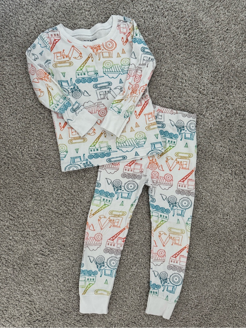 Old Navy Construction Truck Pajamas